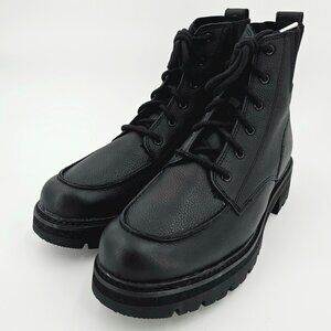 Clarks Orianna Mid Warmlined Leather Ankle Lace Up Boots Black Women's Size 10M